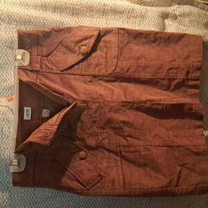 Vintage Cache brown corduroy skirt sz 8